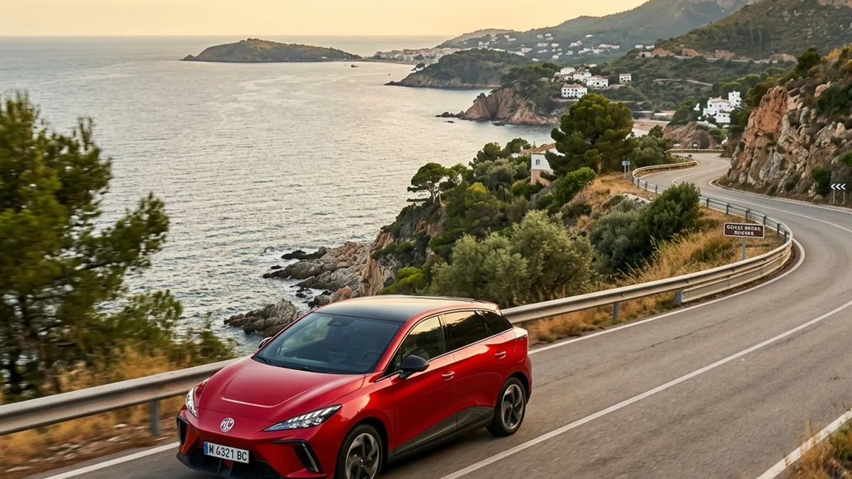 MG4 Electric rojo, uno de los protagonistas de la comparativa MG4 vs Renault Megane E-Tech