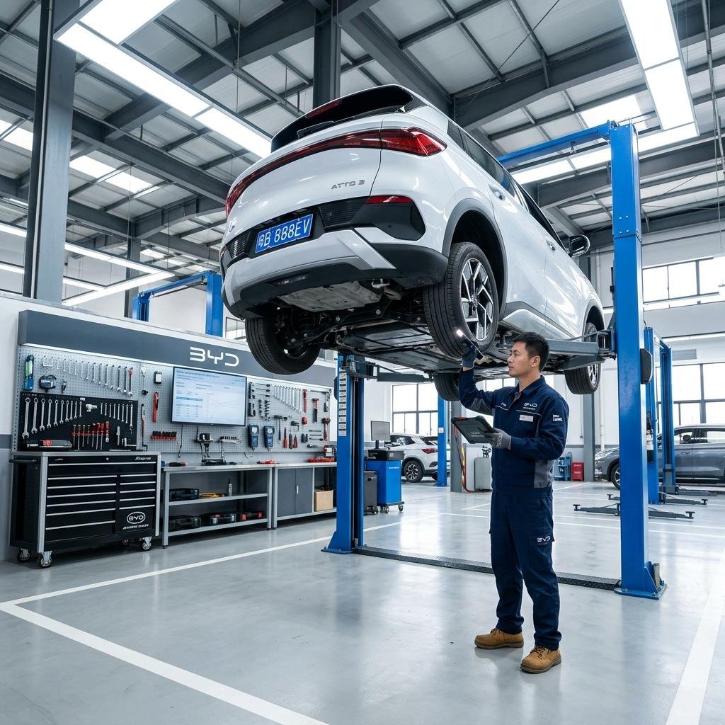 Taller oficial de mantenimiento de coches chinos en Espana