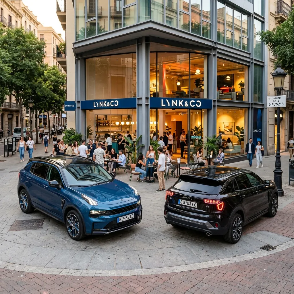 Portada de Lynk & Co España: gama de coches eléctricos e híbridos enchufables Lynk & Co en España
