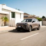 Leapmotor B03X circulando por Marbella en España