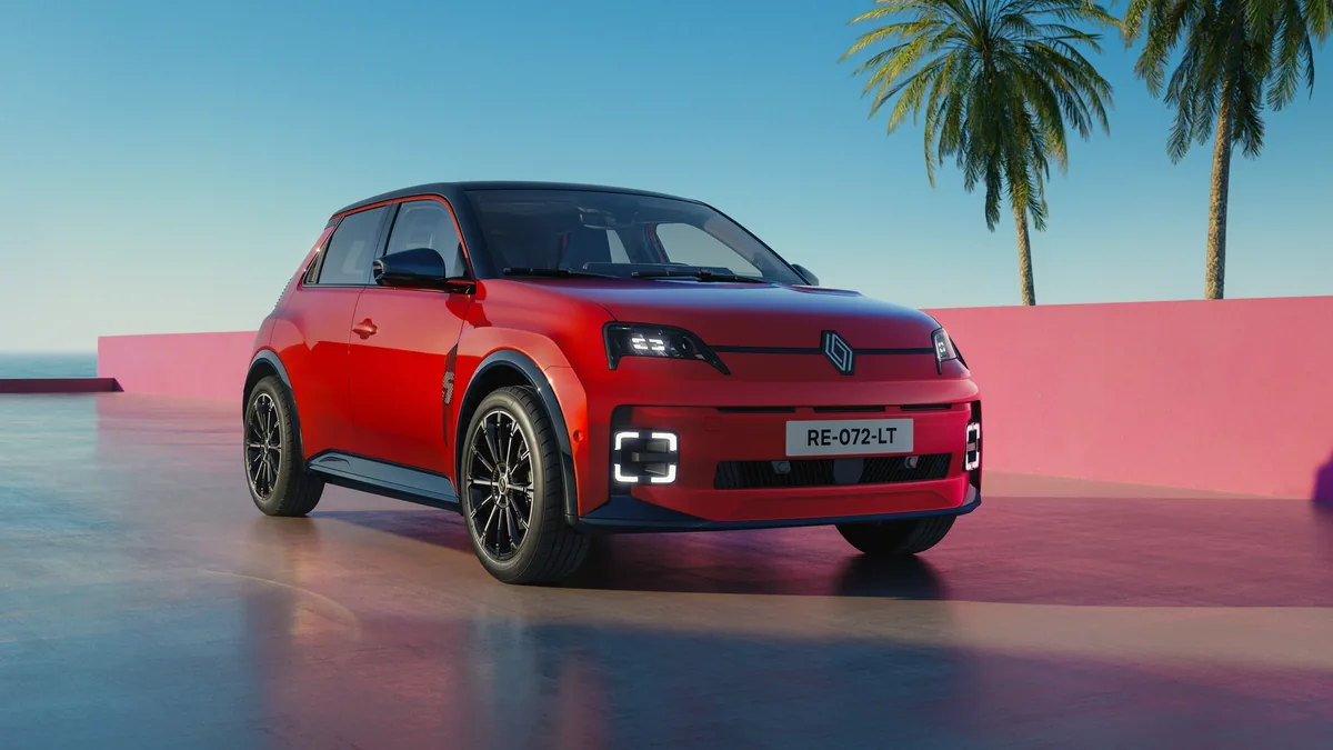 Renault 5 E-Tech eléctrico MY2026 rojo, imagen oficial de Renault